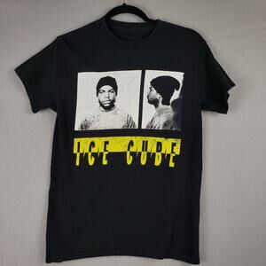 Ice Cube Size S Mug Shot Photo Graphic Tee Shirt Black Urban Streetwear 90's Rap